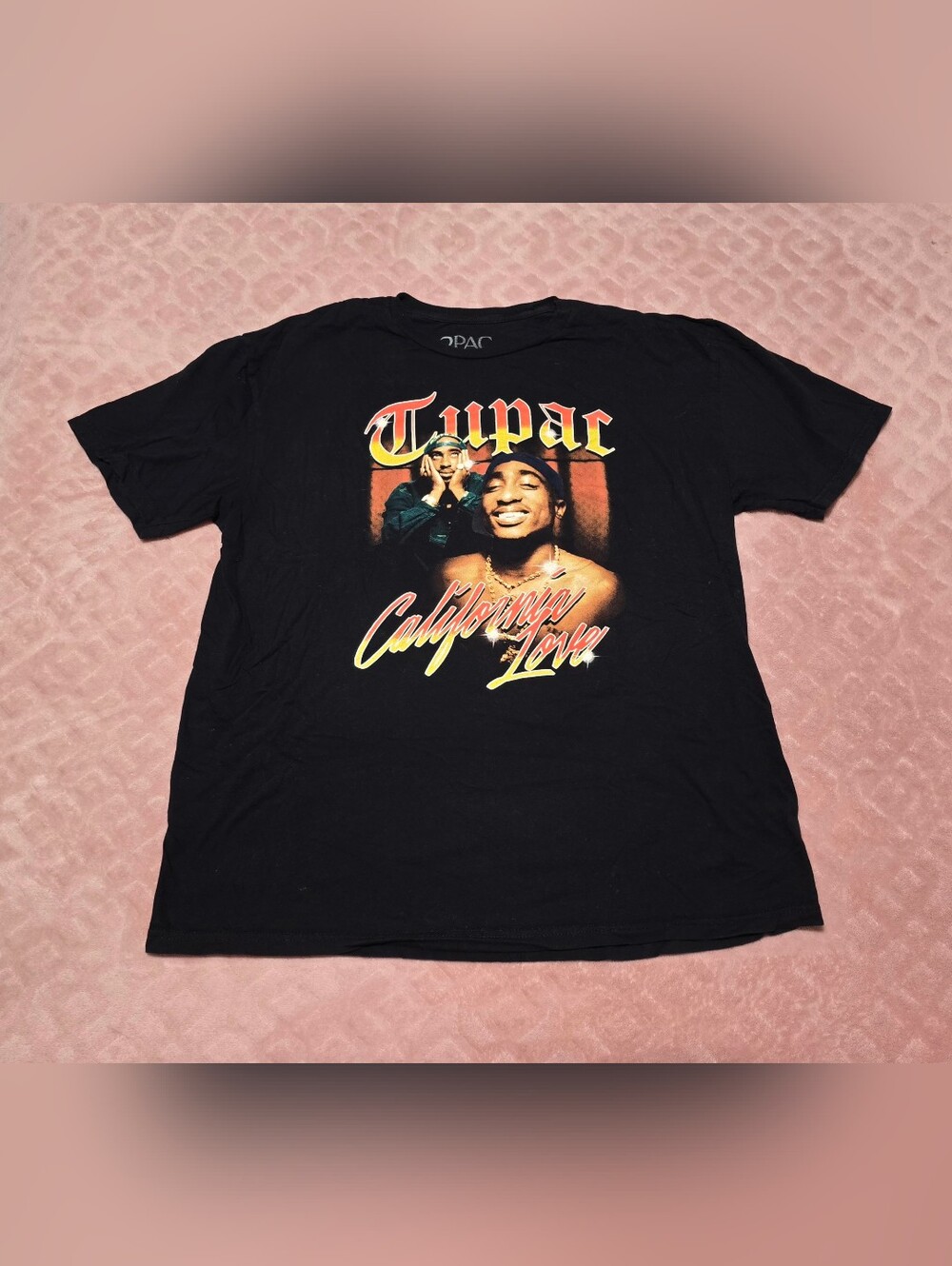 Tupac Shakur 'California Love' T-Shirt Mens Size XL 100% Cotton Hip Hop Tee